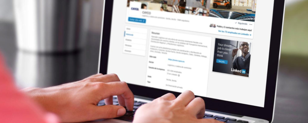 CAYCO-Linkedin-página-corporativa-Logística-red-profesional-nueva-actividad